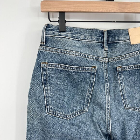 Everlane '90s Cheeky Straight Jean Ankle Length High Rise Size 26 crop Blue Jean - Picture 9 of 13